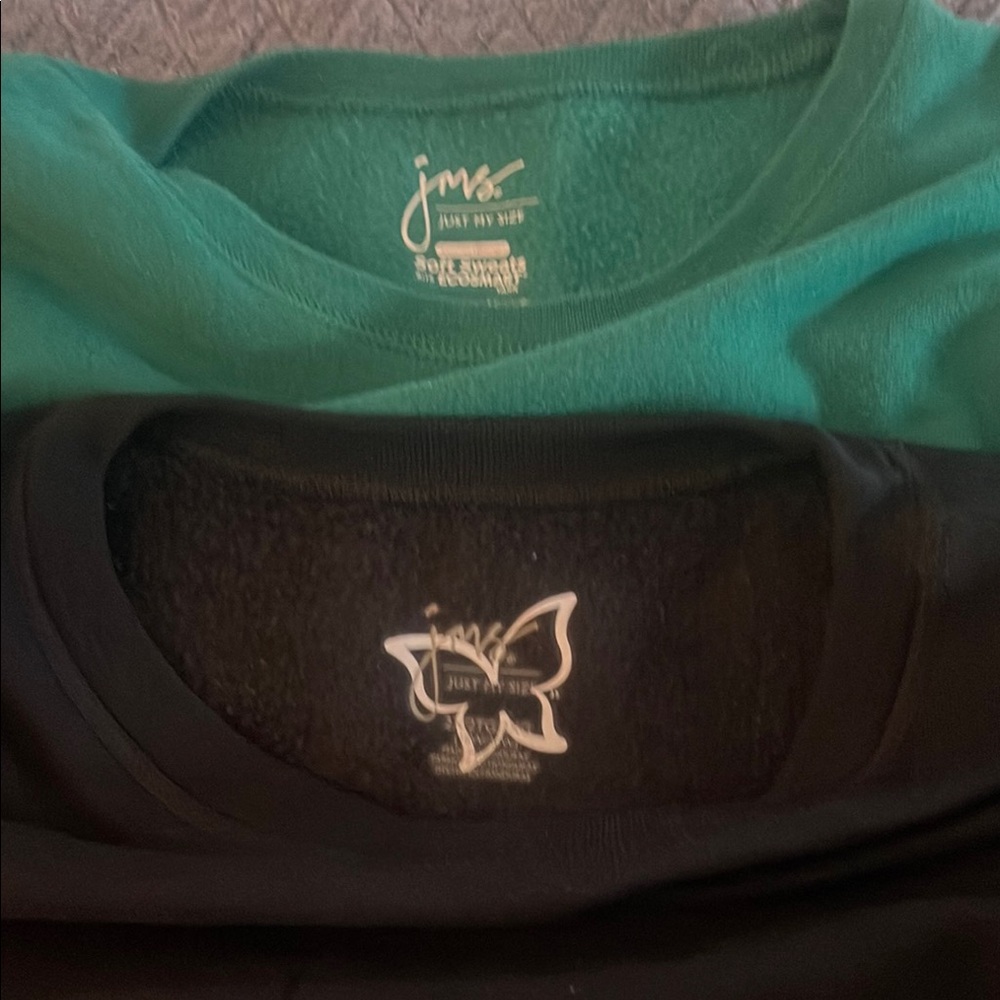 JMS Teal and Black sweatshirts
